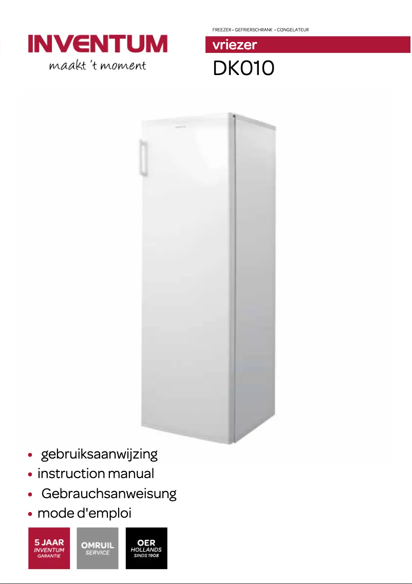 Page n°1 - Manuel utilisateur Inventum DK010