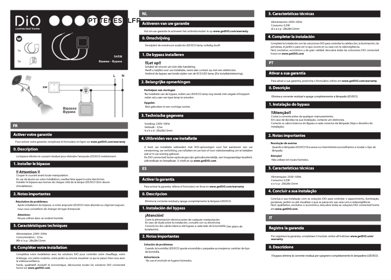 Image de la première page du manuel de l'appareil 54518