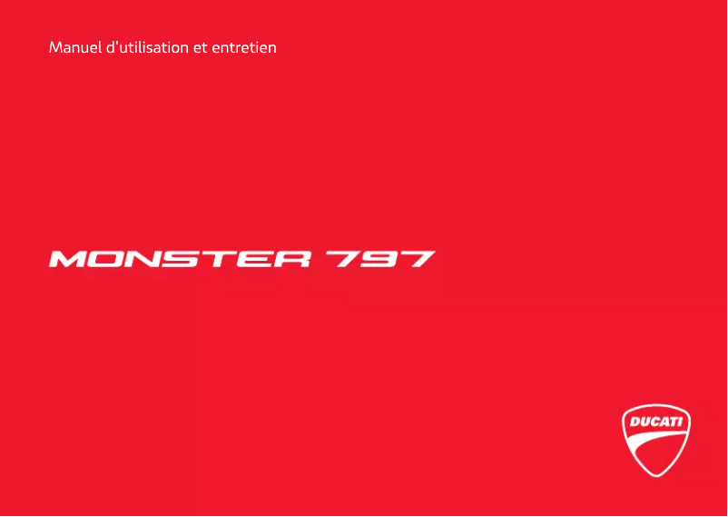 Page 1 of the manual User Manual Ducati Monster 797 (2020)