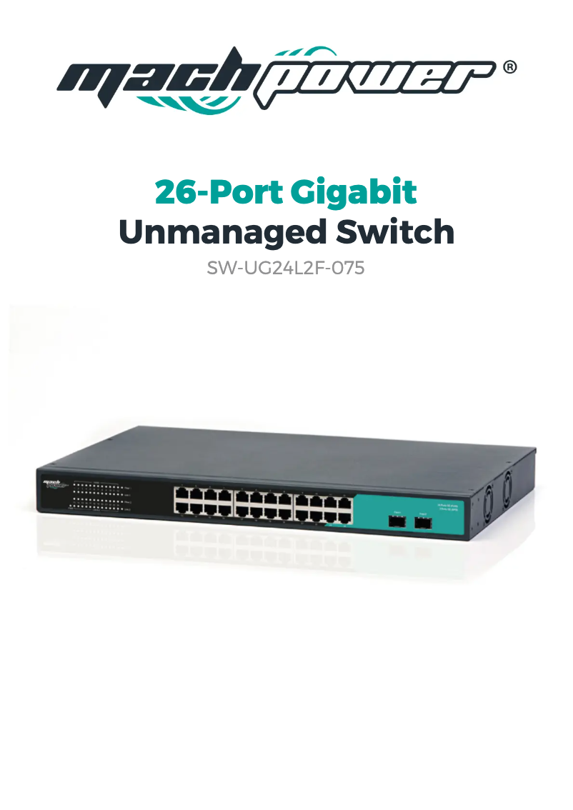 Página 1 del manual Manual de usuario Mach Power SW-UG24L2F-075