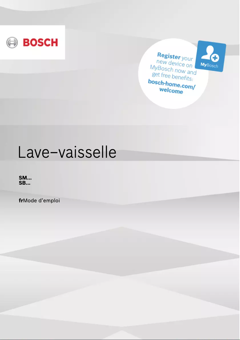Page 1 de la notice Manuel utilisateur Bosch SMS45DI10Q