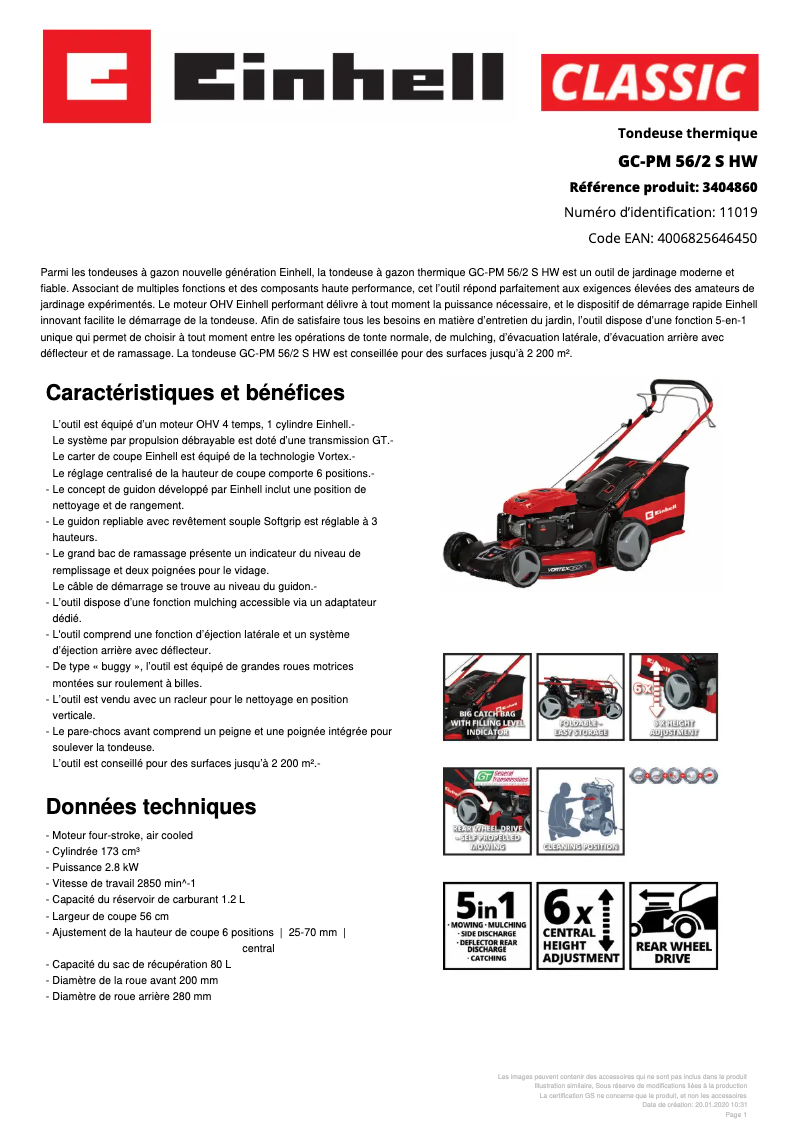 Image de la première page du manuel de l'appareil GC-PM 56/2 S HW