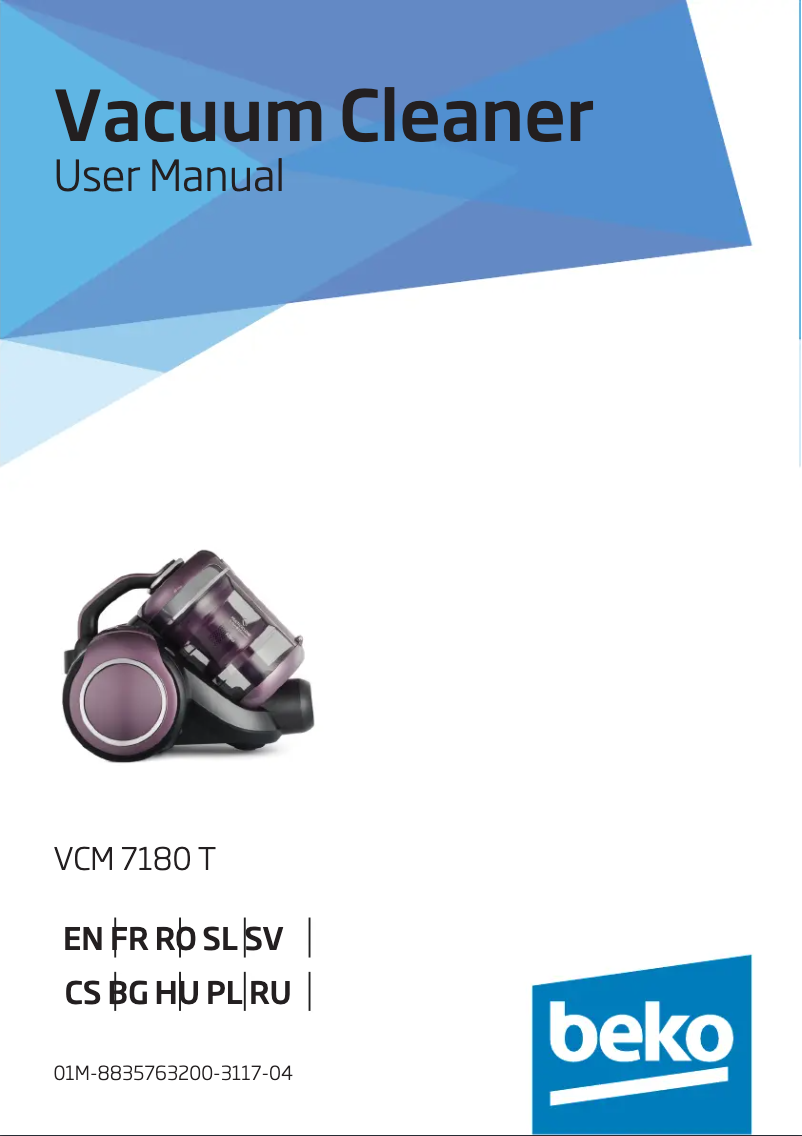 Page n°1 - Manuel utilisateur Beko VCM 7180 T