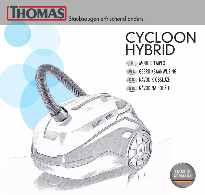 Page n°1 - Manuel utilisateur Thomas Cycloon Hybrid