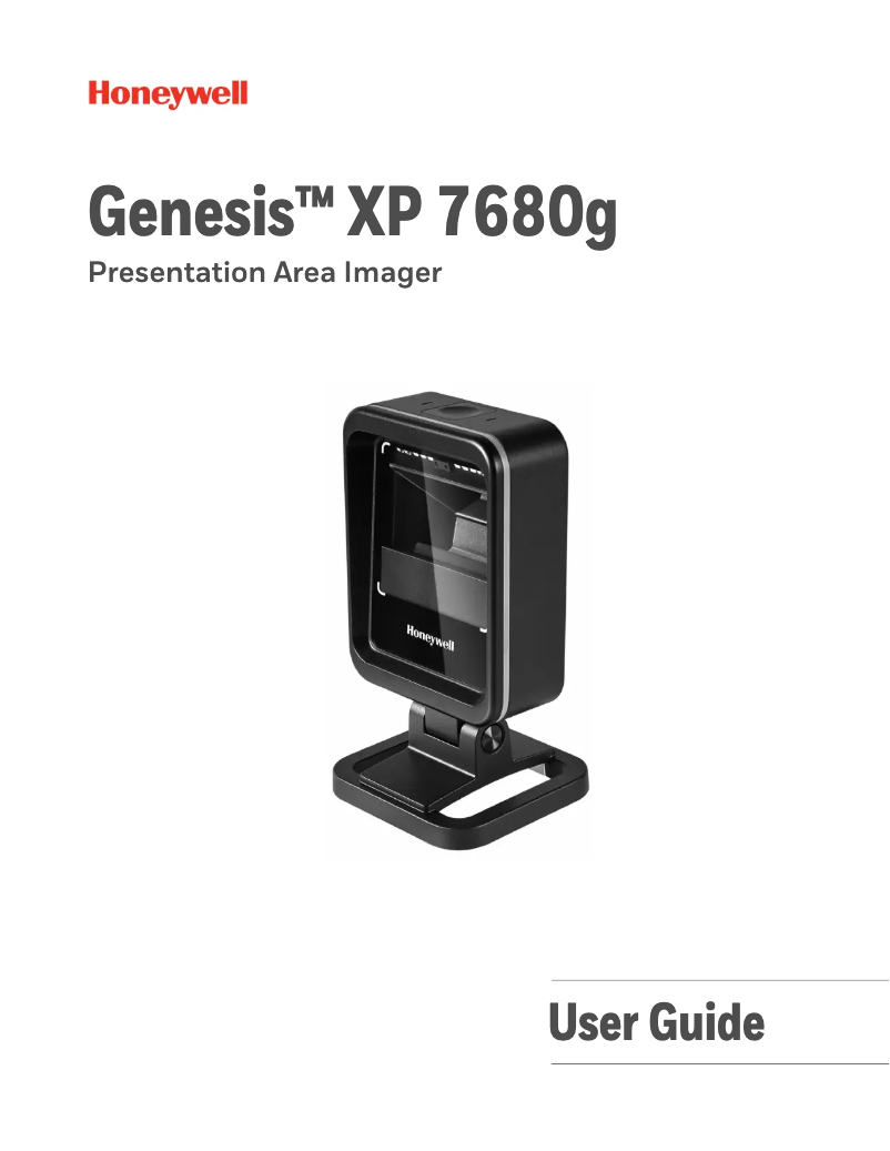Página 1 del manual Manual de usuario Honeywell Genesis XP 7680g