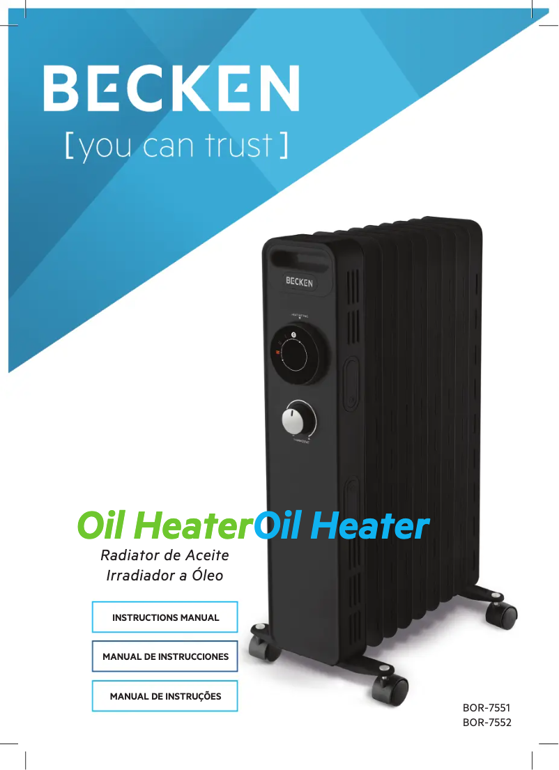 Imagen de la primera página del manual del dispositivo BOR-7551