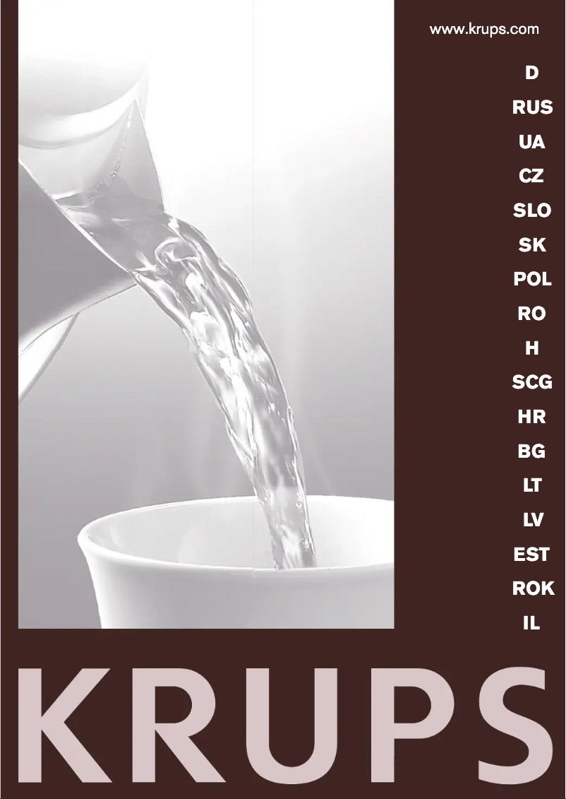 Page n°1 - Manuel utilisateur Krups Professional BW4000