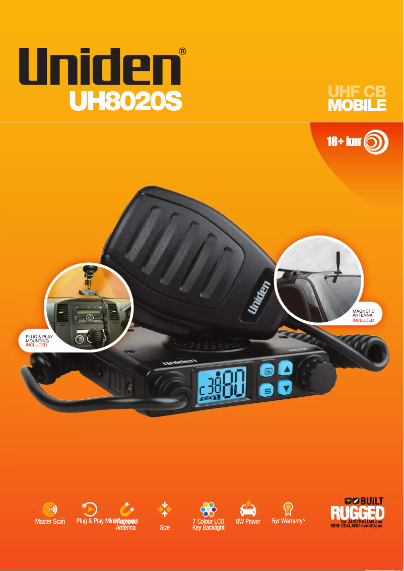 Page n°1 - Brochure Uniden UH8020S