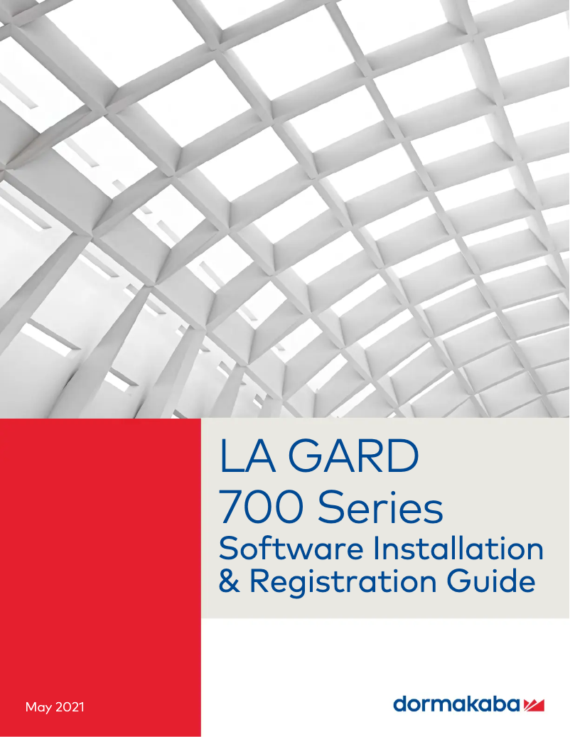 Page n°1 - Manuel utilisateur Dormakaba La Gard 700