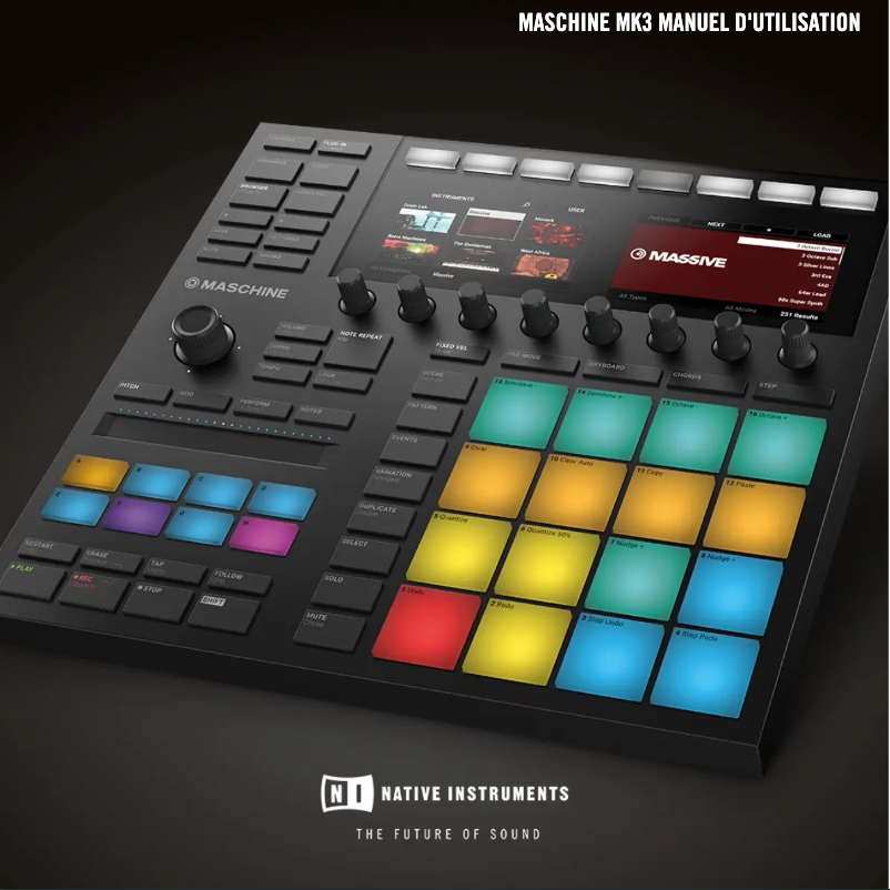 Image de la première page du manuel de l'appareil Maschine Mk3