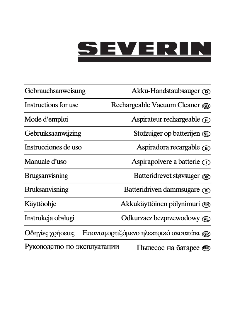 Page 1 de la notice Manuel utilisateur Severin AH 7908