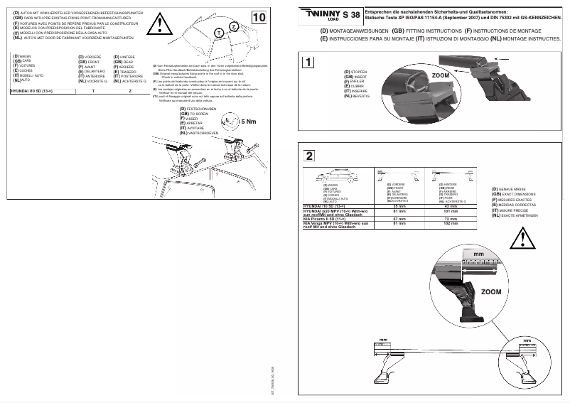 Página 1 del manual Manual de usuario Twinny Load S 38