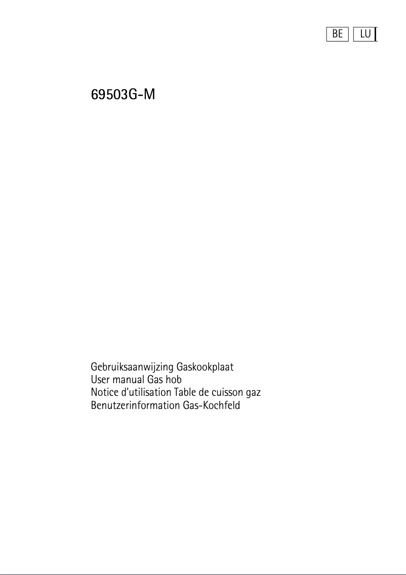 Image de la première page du manuel de l'appareil 69503 GM