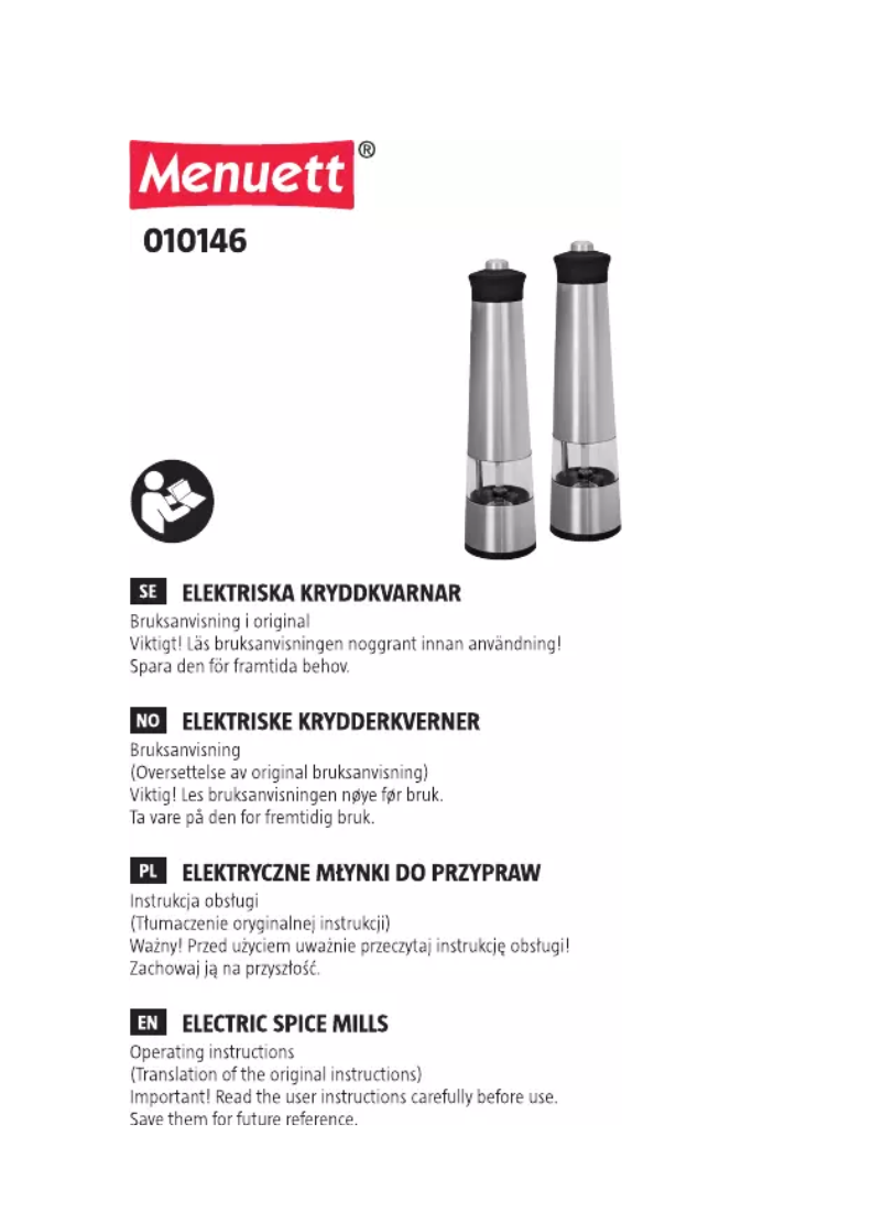 Image de la première page du manuel de l'appareil 010-146