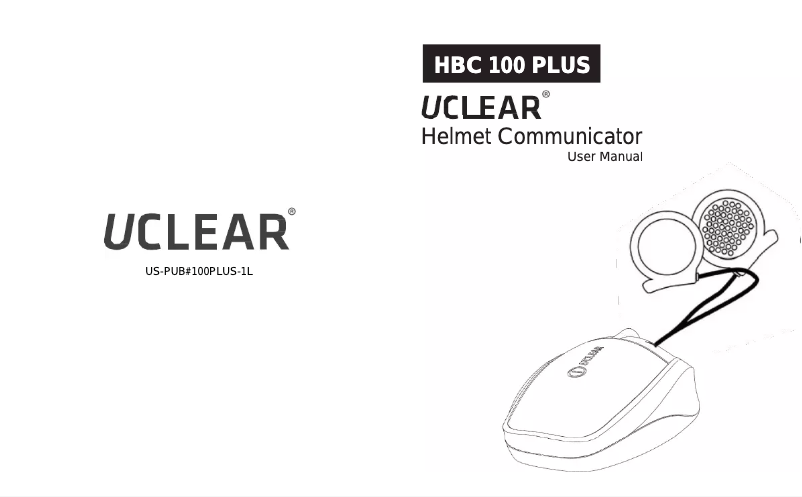 Page 1 de la notice Manuel utilisateur UClear HBC100 Plus Single