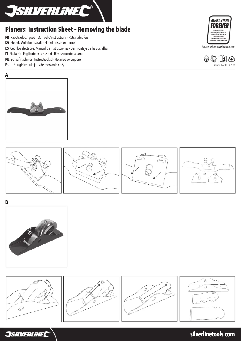 Page n°1 - Manuel utilisateur Silverline 633515