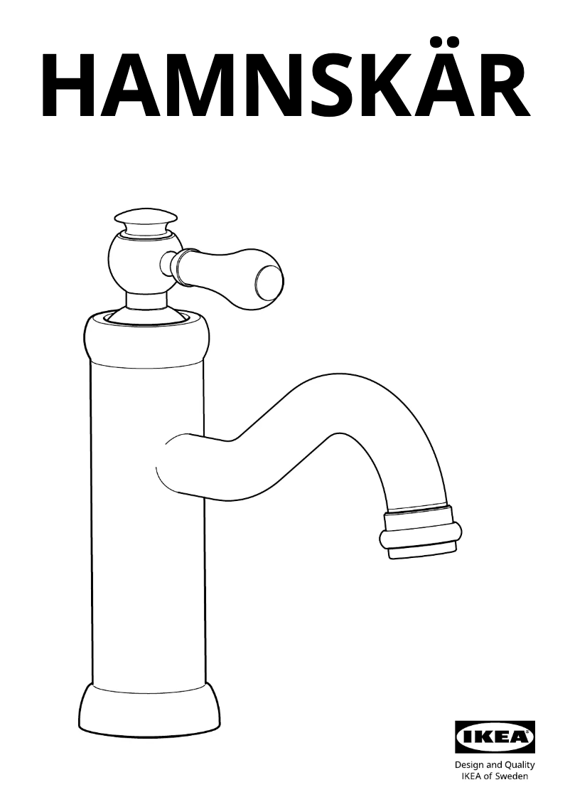Page 1 de la notice Manuel utilisateur Ikea HAMNSKÄR 805.327.16