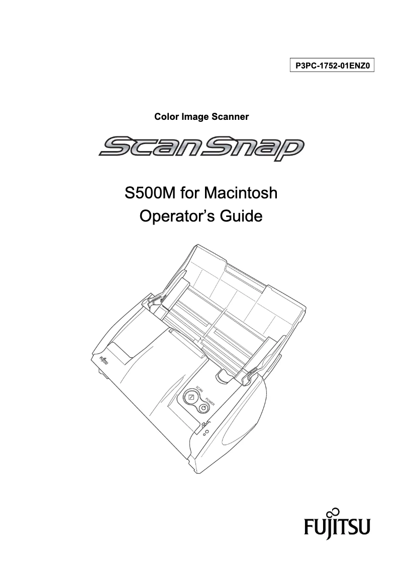 Image de la première page du manuel de l'appareil ScanSnap S500M