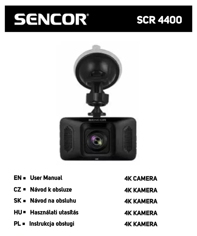 Page 1 de la notice Manuel utilisateur Sencor SCR 4400