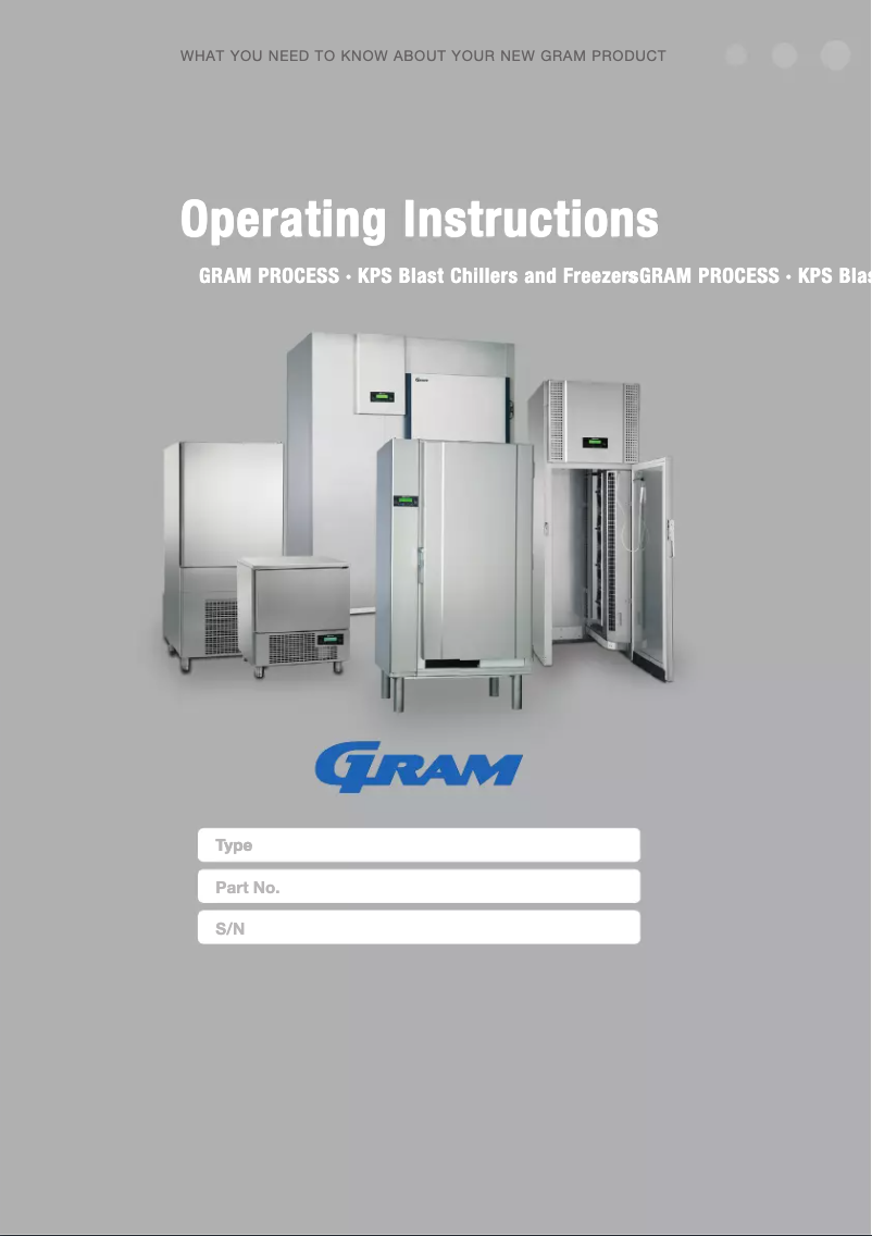 Page n°1 - Manuel utilisateur Gram KPS120