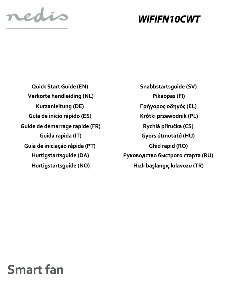 Image de la première page du manuel de l'appareil WIFIFN10CWT