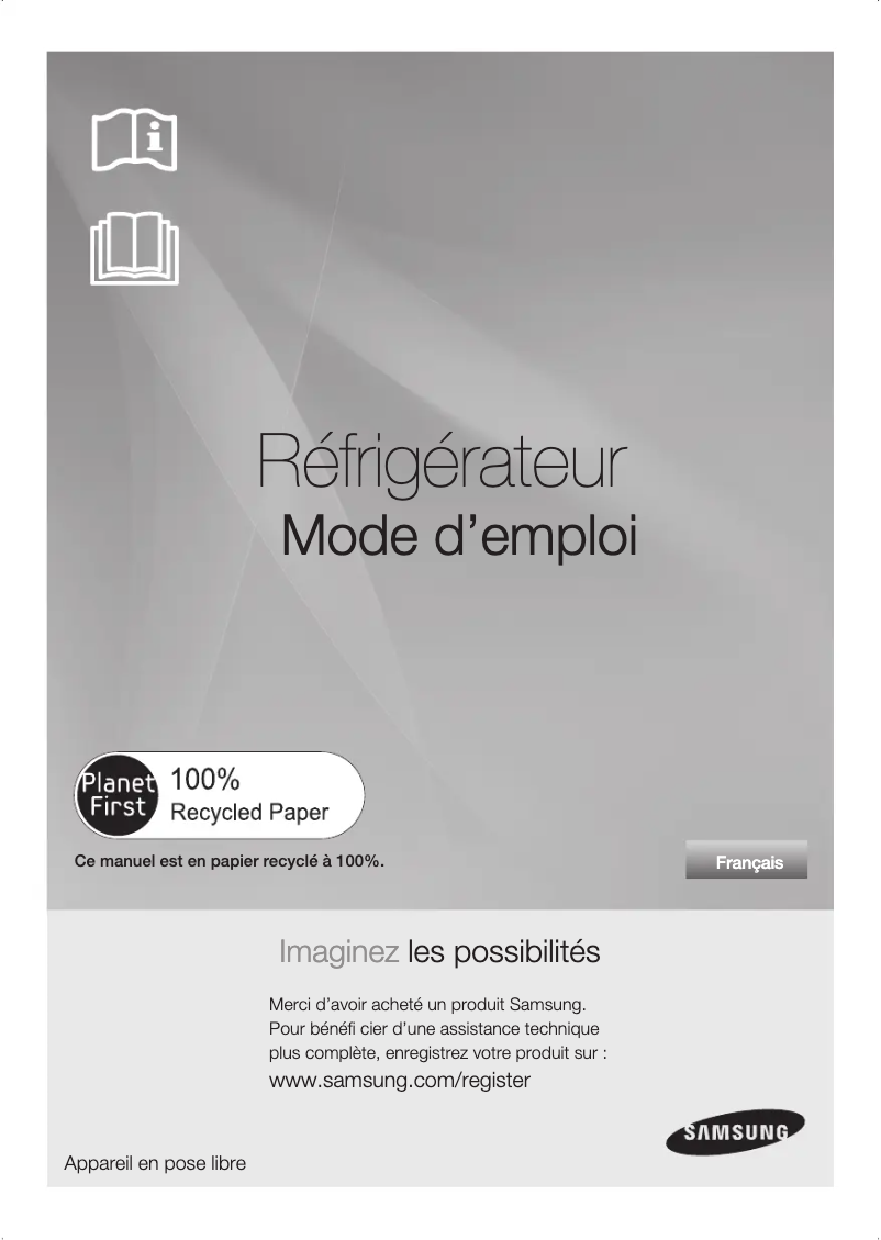 Page n°1 - Manuel utilisateur Samsung RSG5P