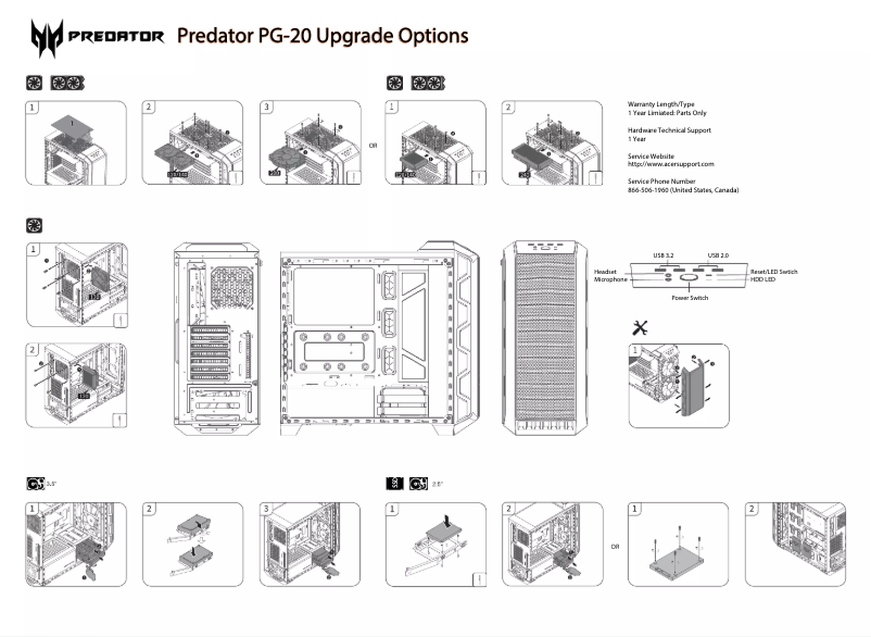 Imagen de la primera página del manual del dispositivo Predator PG-20