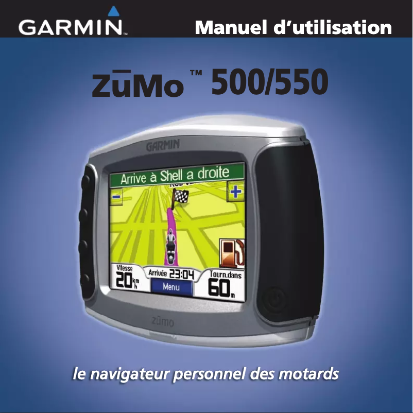 Page 1 de la notice Manuel utilisateur Garmin Zumo 400