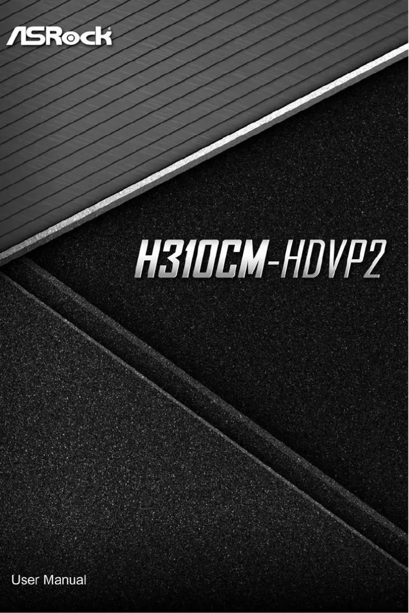 Page 1 de la notice Manuel utilisateur Asrock H310CM-HDVP2