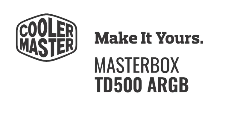 Page 1 de la notice Manuel utilisateur Cooler Master MasterBox TD500 ARGB