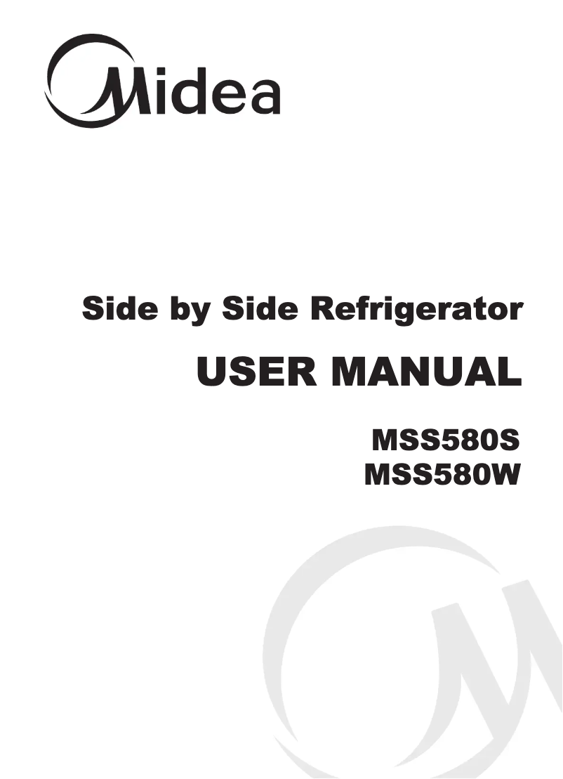 Page 1 de la notice Manuel utilisateur Midea MSS580S