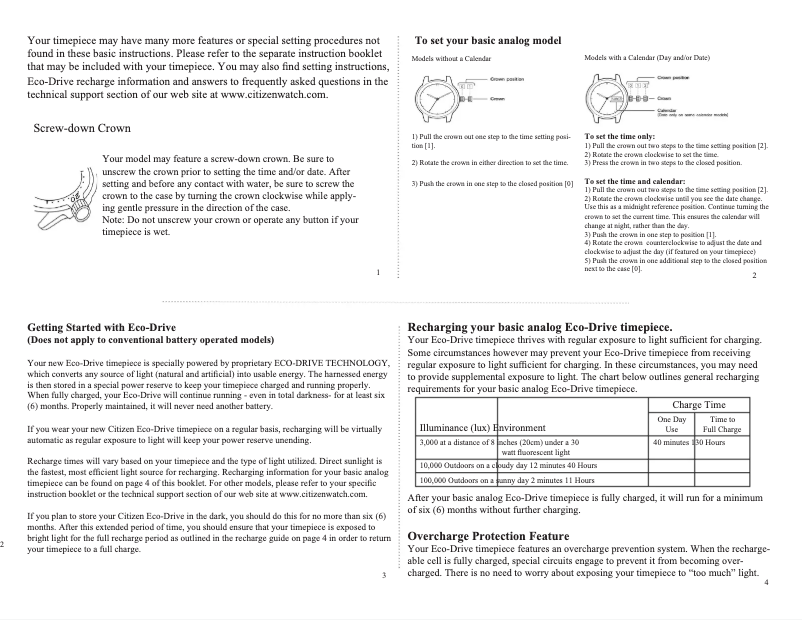 Page 1 de la notice Manuel utilisateur Citizen CAL B230