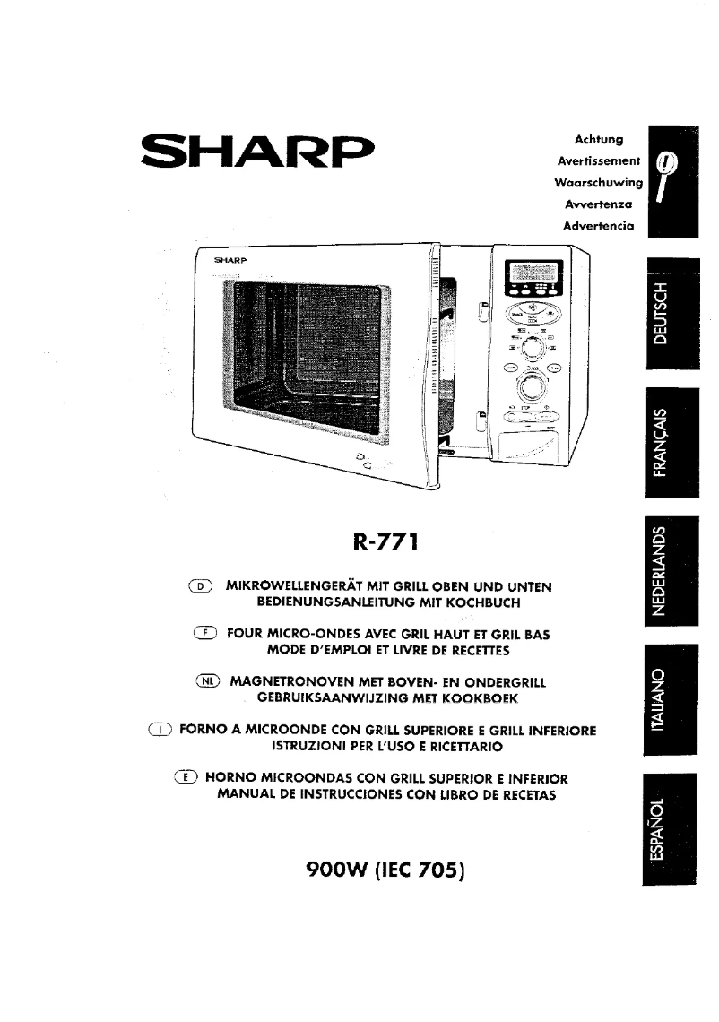 Page 1 de la notice Manuel utilisateur Sharp R-771