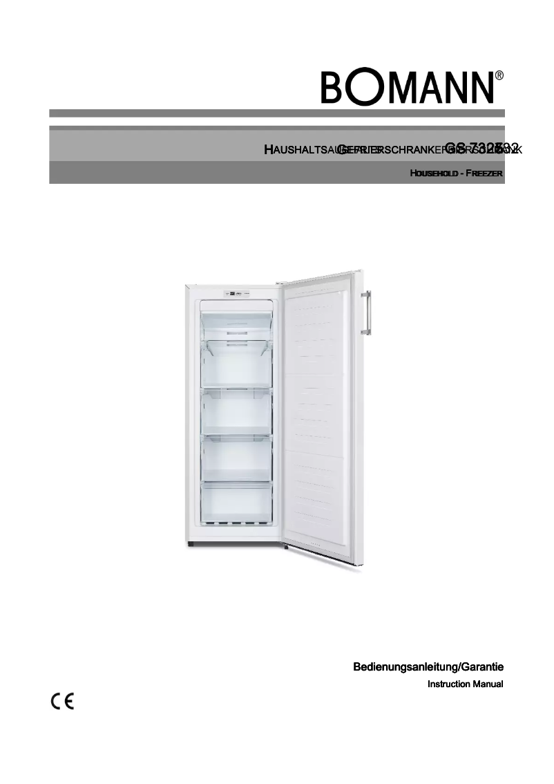 Page 1 de la notice Manuel utilisateur Bomann GS 7325