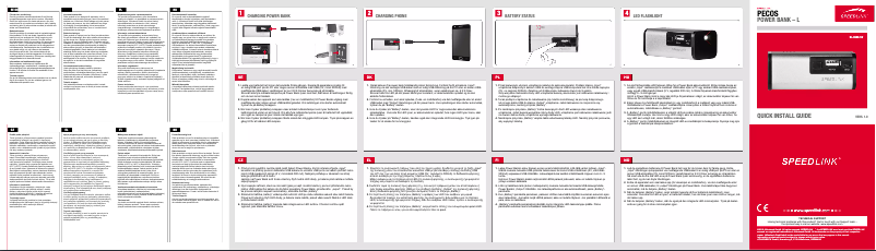 Page n°1 - Manuel utilisateur Speed-Link Pecos SL-6980-SV