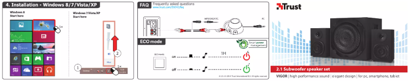 Page n°1 - Manuel utilisateur Trust Vigor 2.1