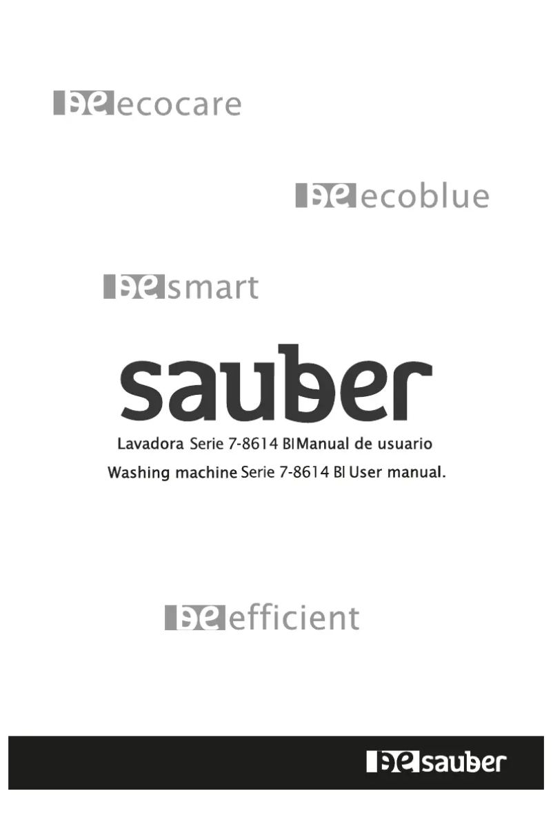 Page n°1 - Manuel utilisateur Sauber SERIE 7-8614BI
