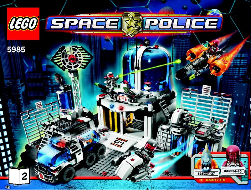 Page 1 de la notice Manuel utilisateur Lego Space Police 5985