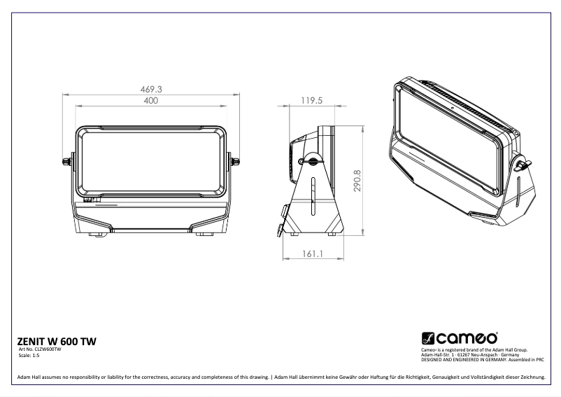 Image de la première page du manuel de l'appareil ZENIT W600 TW