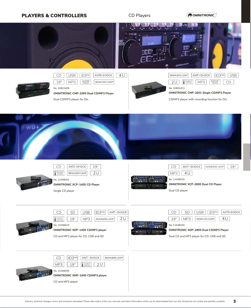 Page n°1 - Catalogue Omnitronic XCP-2800
