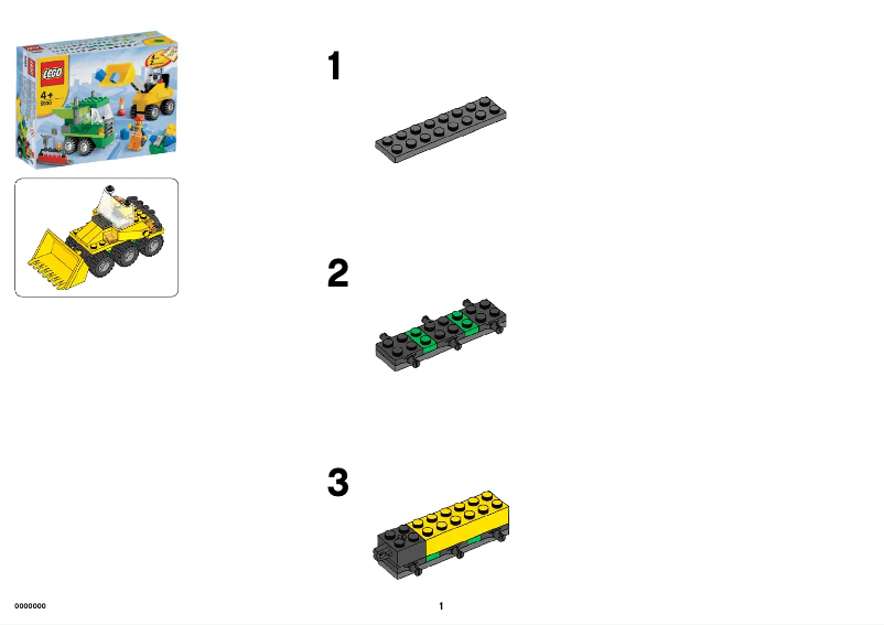 Page 1 de la notice Manuel utilisateur Lego ® Road Construction Building Set
