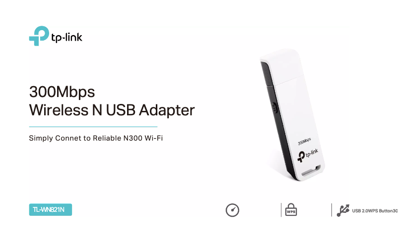 Image de la première page du manuel de l'appareil TL-WN821N