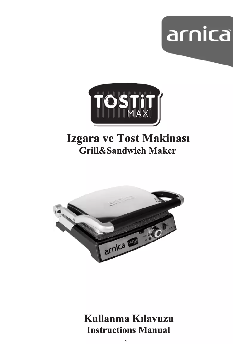 Page n°1 - Manuel utilisateur Arnica Tostit Maxi