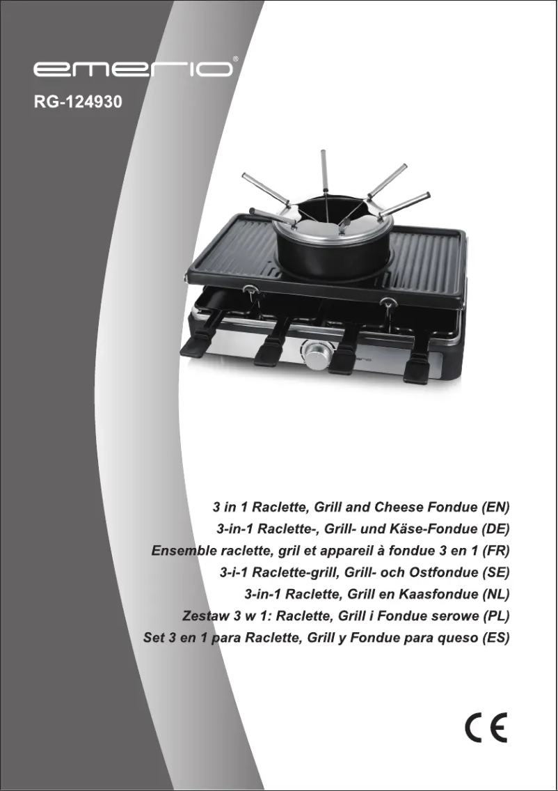 Page 1 de la notice Manuel utilisateur Emerio RG-124930