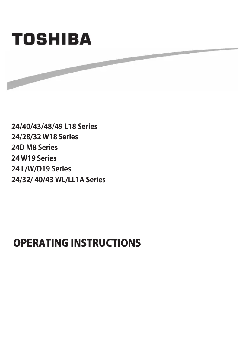 Page n°1 - Manuel utilisateur Toshiba 24W1963DA