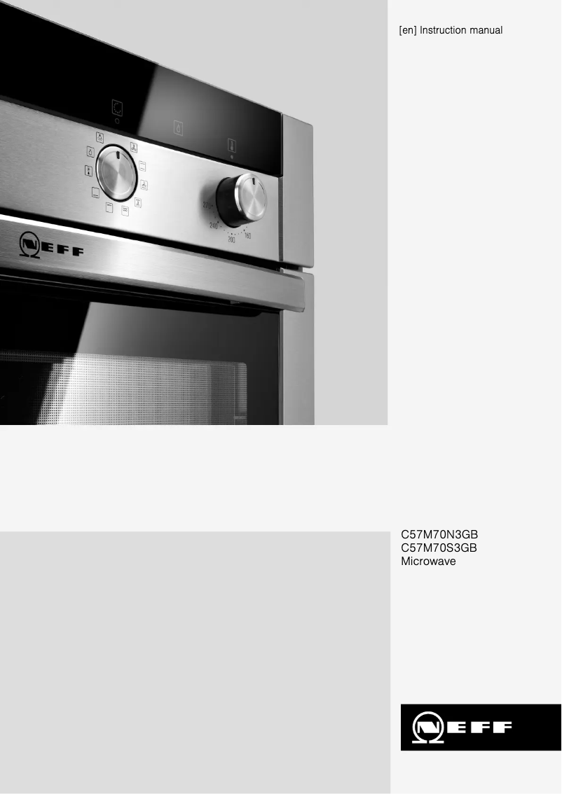Page n°1 - Manuel utilisateur Neff C57M70S3GB
