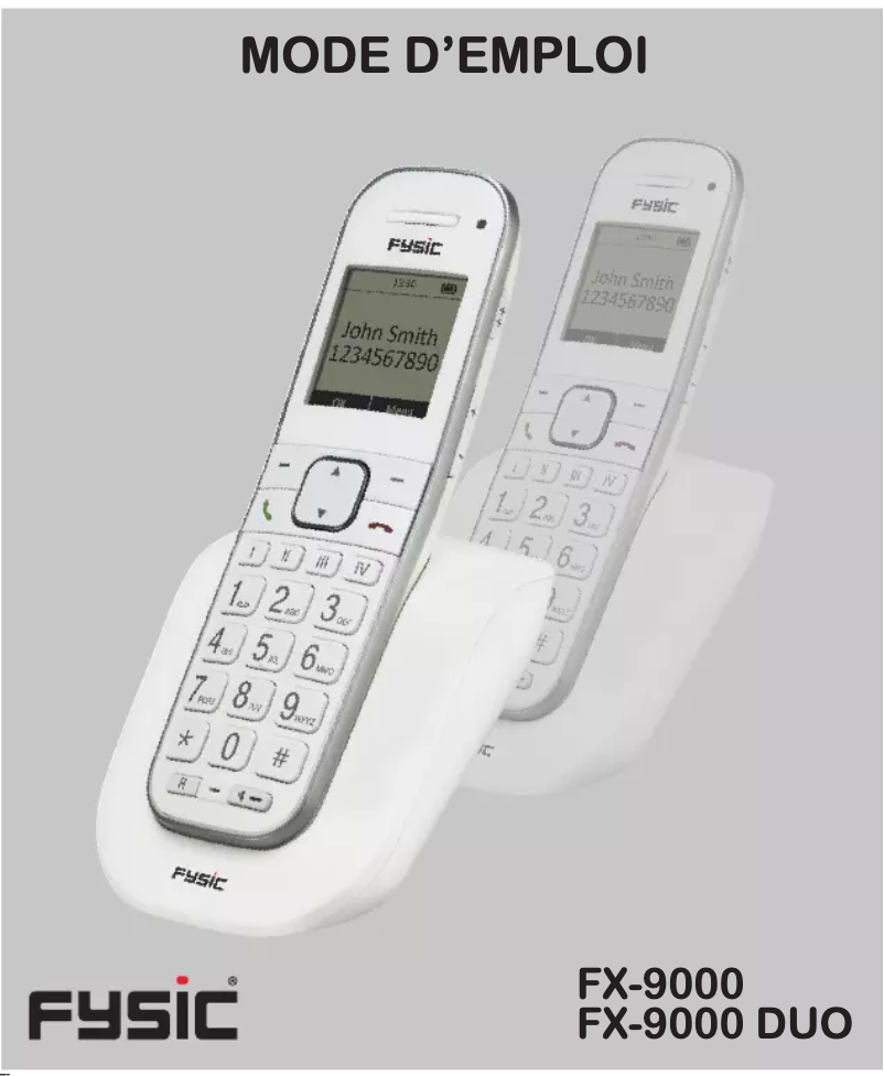 Page n°1 - Manuel utilisateur Fysic FX-9000