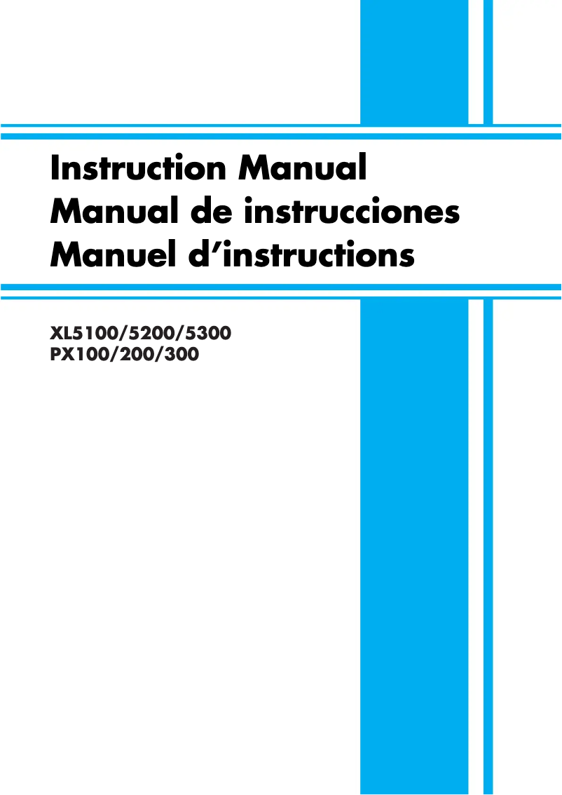 Page 1 de la notice Manuel utilisateur Brother XL5300