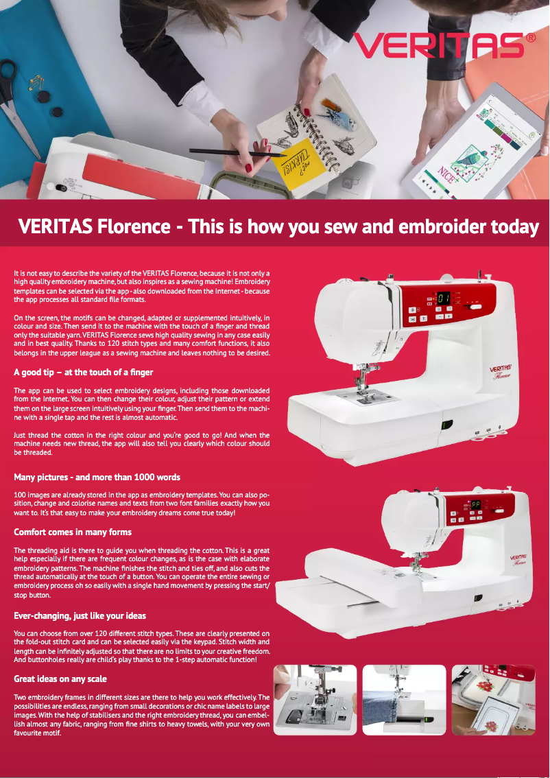 Image de la première page du manuel de l'appareil Florence