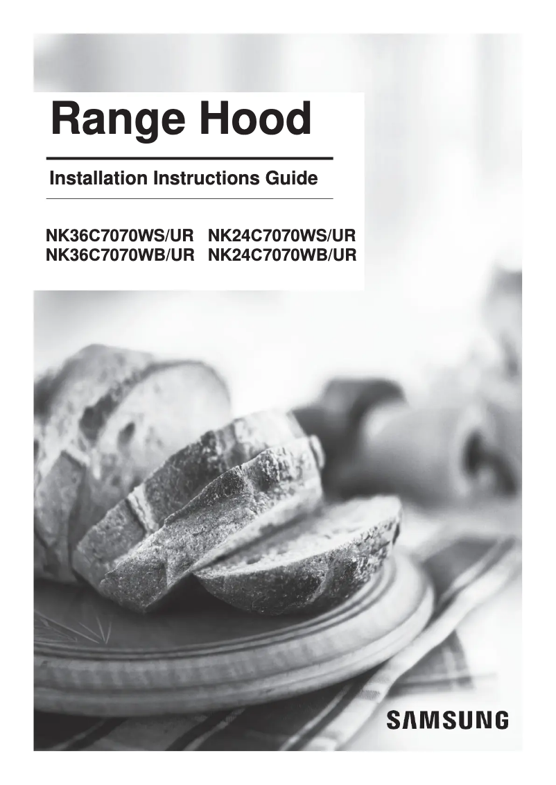 Page 1 de la notice Manuel utilisateur Samsung NK24C7070WS